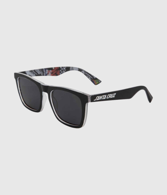 Santa Cruz Strip Sunglasses Black Collage