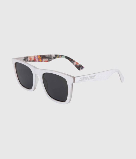 Santa Cruz Strip Sunglasses White/ Collage/Black