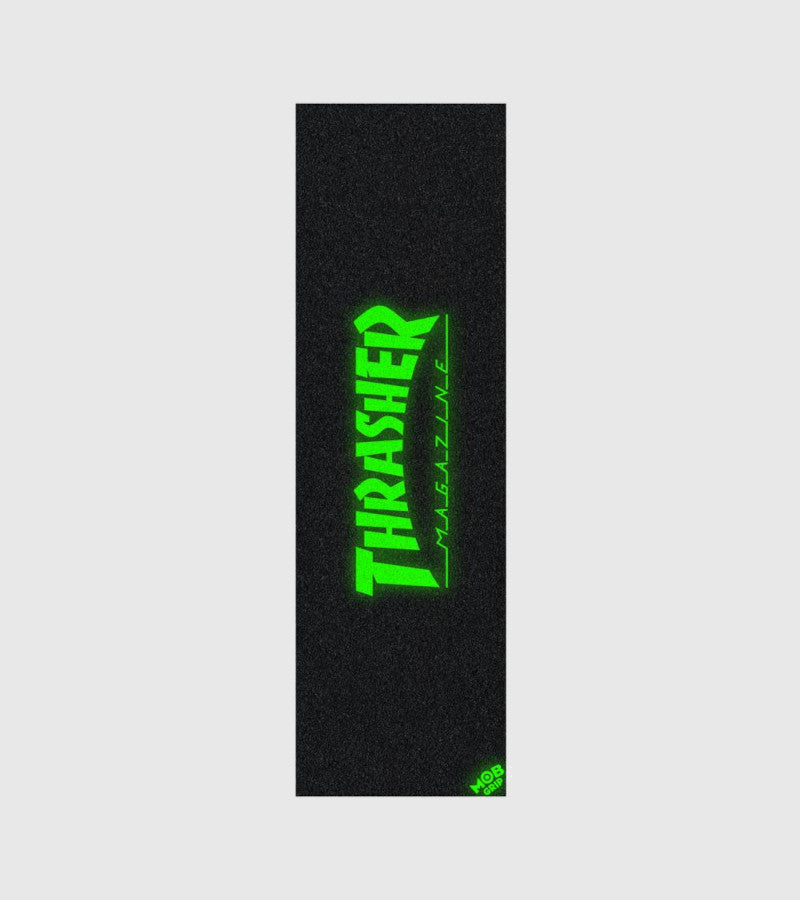 MOB Thrasher Glow Logo Griptape Sheet 10"