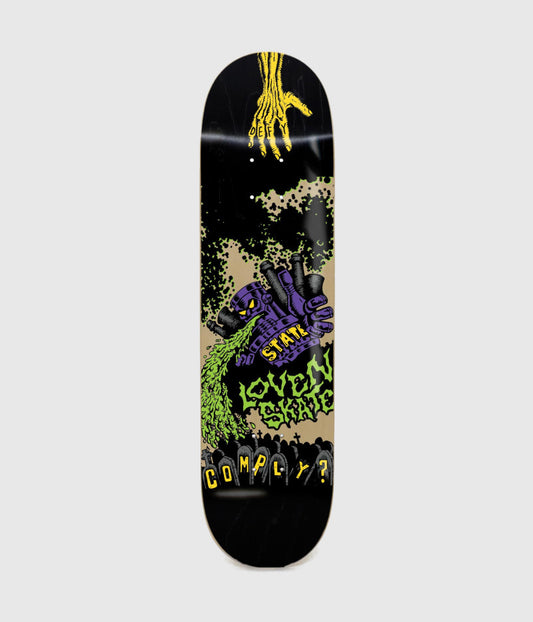 Lovenskate Defy Or Comply Skateboard Deck 8.5"