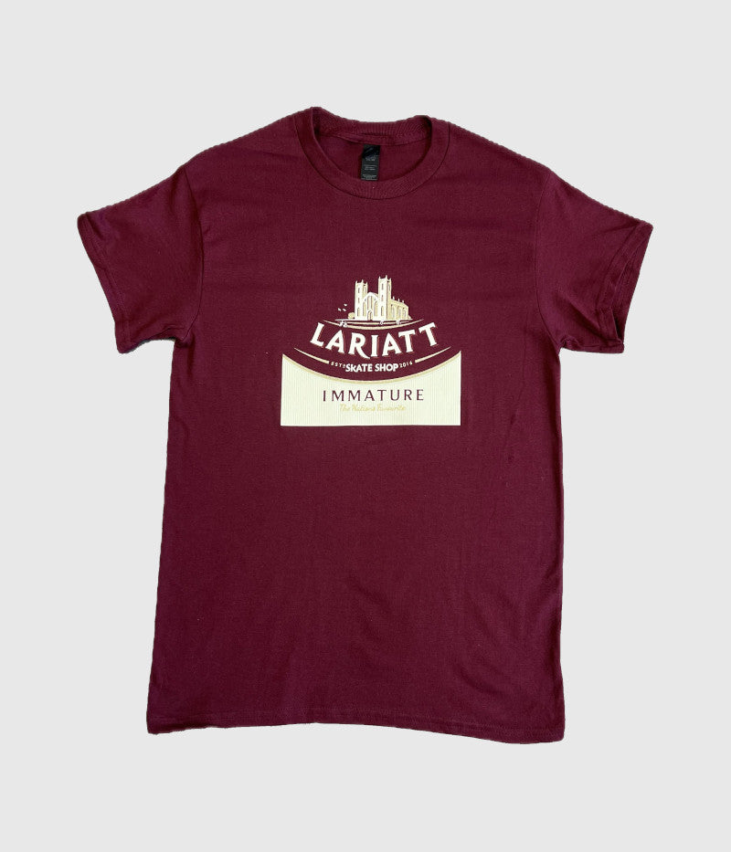 Lariatt 'Cathedral City' Short Sleeve Tee Burgandy