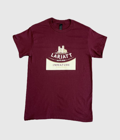 Lariatt 'Cathedral City' Short Sleeve Tee Burgandy