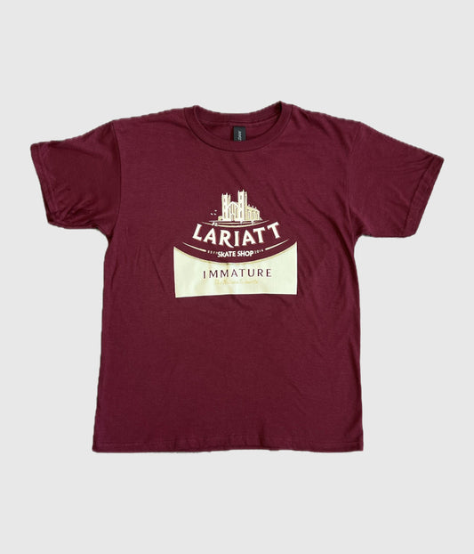 Lariatt 'Cathedral City' Kids Short Sleeve Tee Burgandy