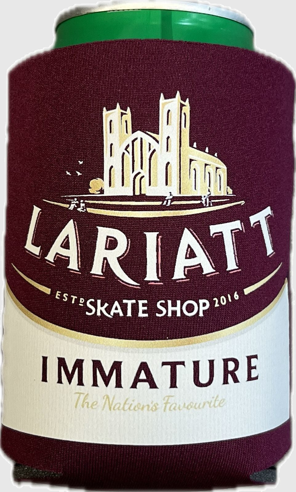 Lariatt “Cathedral City” Beer Koozie