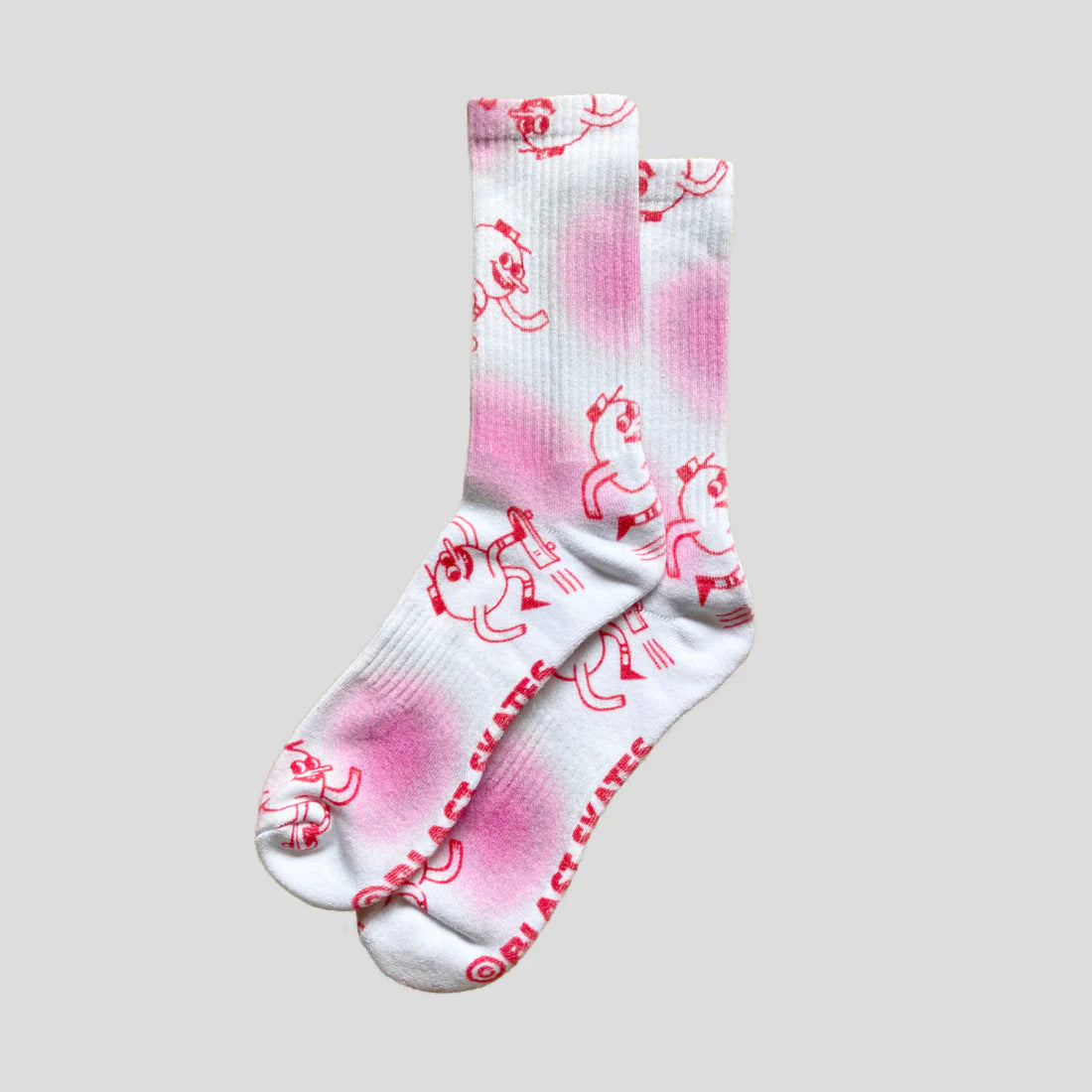Blast Skates Mascot Spray Dye Socks