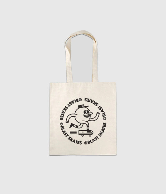 Blast Skates Mascot Logo Canvas Tote Bag