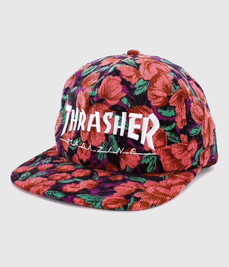 Thrasher Cap Mag Logo Snapback Pink Floral