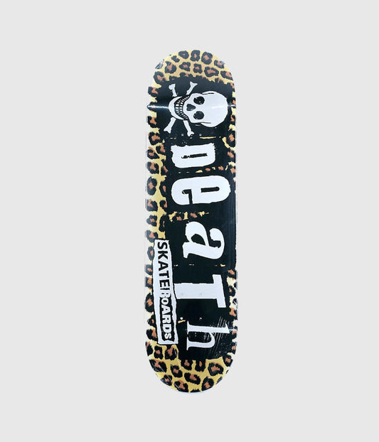 Death Skateboards Punk Leopard Skateboard Deck 8"