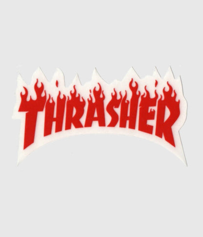 Thrasher Skateboard Magazine Flame Logo Sticker 3"