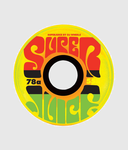 OJ Mini Super Juice Jamaican Sunrise 78a Soft Skateboard Wheels 55 MM