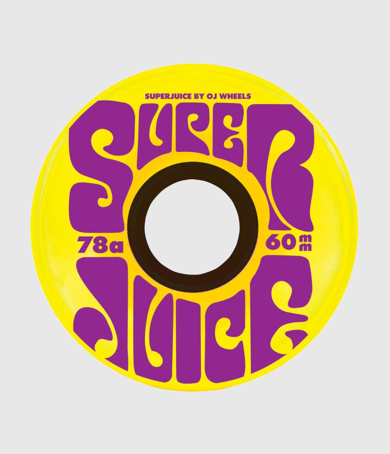 OJ Mini Super Juice Yellow 78a Soft Skateboard Wheels 60 MM