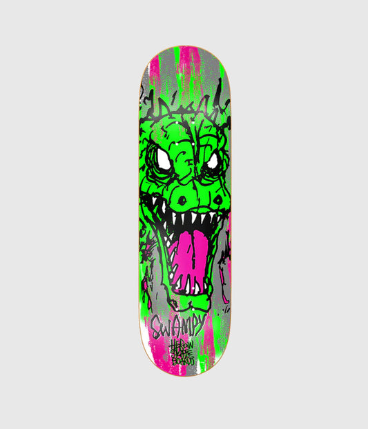Heroin Skateboards Swampy Savages Deck 9"