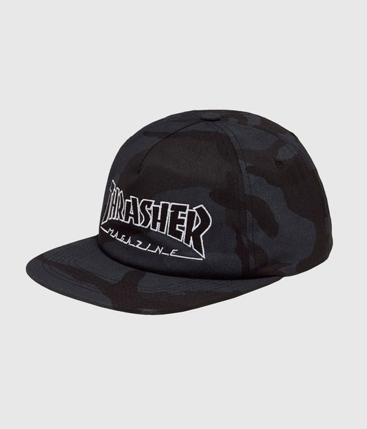 Thrasher Cap Snapback Outlined Logo Camo