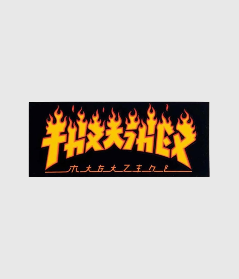 Thrasher Godzilla Flame Logo Sticker