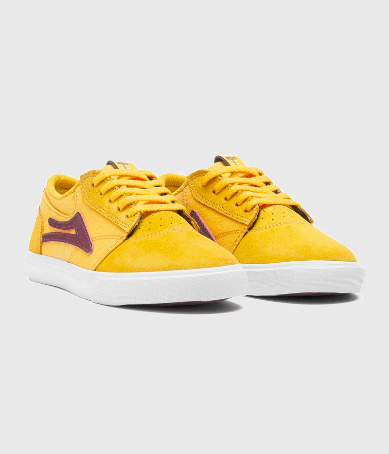 Lakai Griffin Kids Skate Shoes Gold Suede