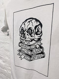 Lariatt X Alban Tattoo Co Skull T-Shirt White