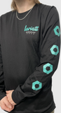 Lariatt "Bolts" Long Sleeve T-Shirt Black