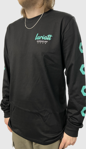 Lariatt "Bolts" Long Sleeve T-Shirt Black
