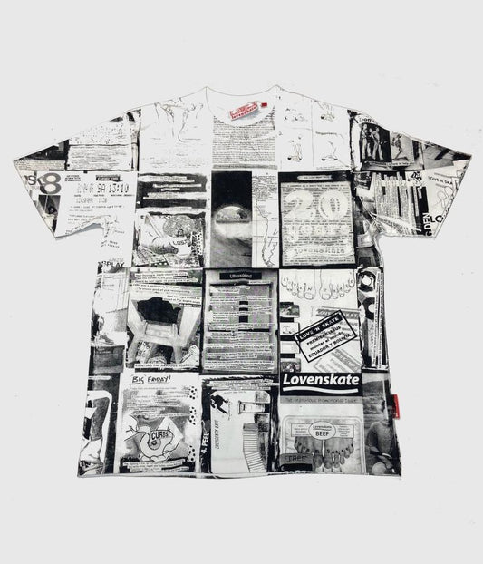 Lovenskate 20th Anniversary Zine Tee White