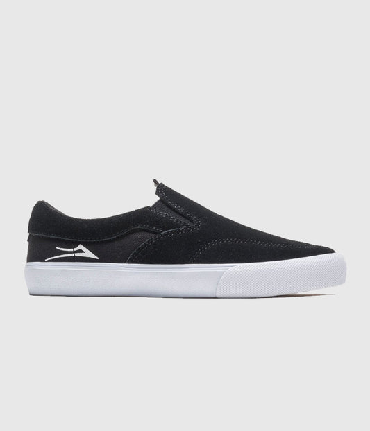 Lakai Owen Slip-on Kids Skate Black Suede