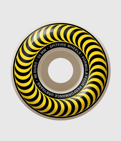 Spitfire Formula Four 99DU Classics Yellow Skateboard Wheel 55mm