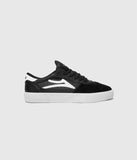 Lakai Cambridge Skate Shoes Black/White Suede