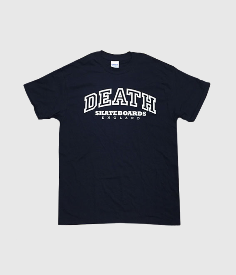Death Skateboards College T-Shirt Black