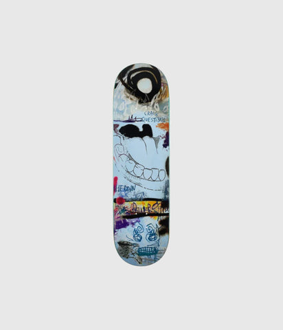 Heroin Skateboards Craig Questions Painted Deck 9"