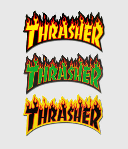 Thrasher Skateboard Magazine Flame Logo Sticker