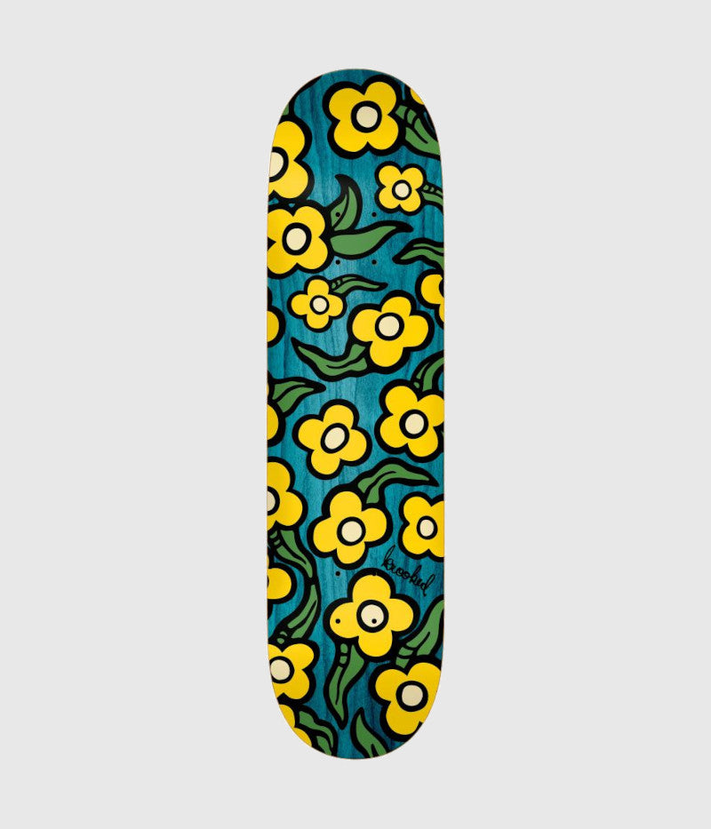 Krooked Wild Style Flowers Skateboard Deck 7.75"