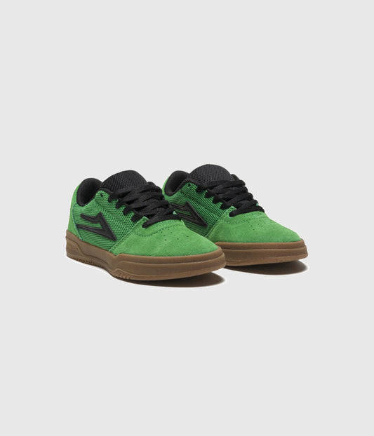 Lakai Brighton Kids Green Suede Skate Shoes