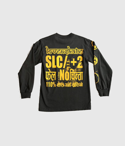 Lovenskate 'Drink Chai, Get rad’ long sleeve Black