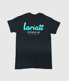 Lariatt Skate Shop T-Shirt Black (*REFLECTIVE EMBROIDERY*)