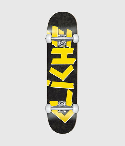 Cliché Skateboards Scotch Black/Yellow Complete Skateboard 7.875"