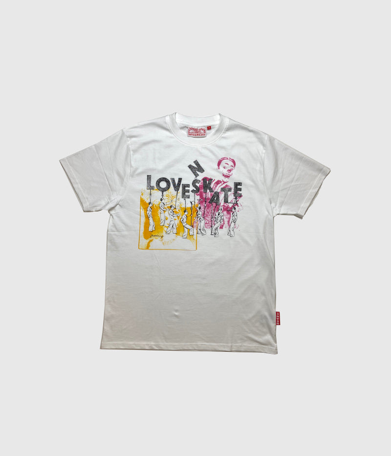 Lovenskate "Side Show" Tee White