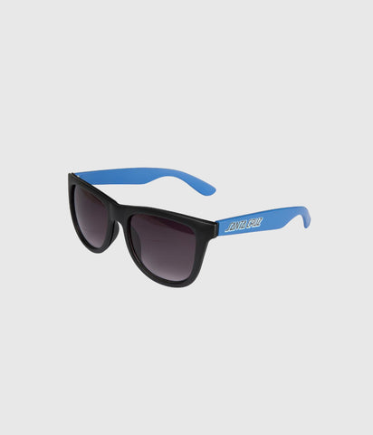 Santa Cruz Classic Strip Sun Glasses Black/Blue