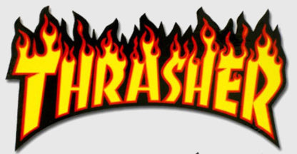 Thrasher Skateboard Magazine Flame Logo Sticker